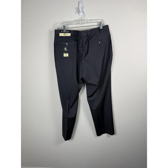 Lauren Ralph Lauren Wool Gray Flat Front Trouser Pants 38x30 - Picture 2 of 3